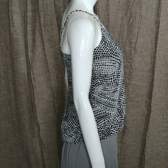 H&M Animal Print Tank Top Spaghetti Strap Size 2 - Picture 4 of 13